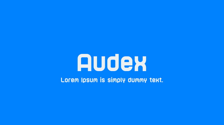 Audex Font Family