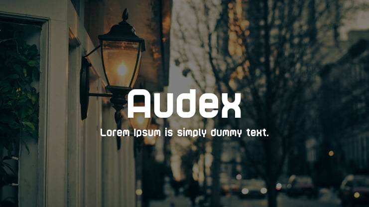 Audex Font Family