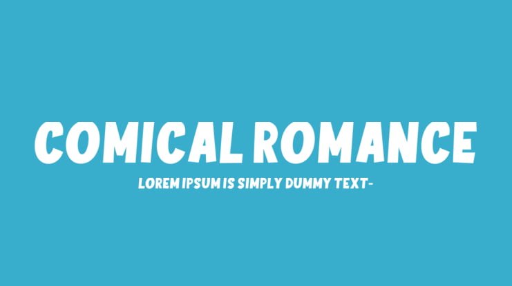 COMICAL ROMANCE Font