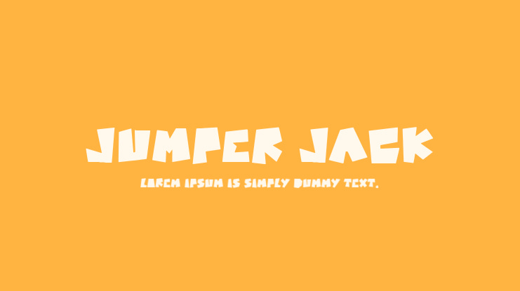 Jumper Jack Font