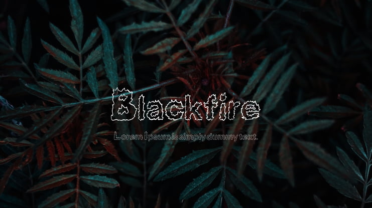 Blackfire Font