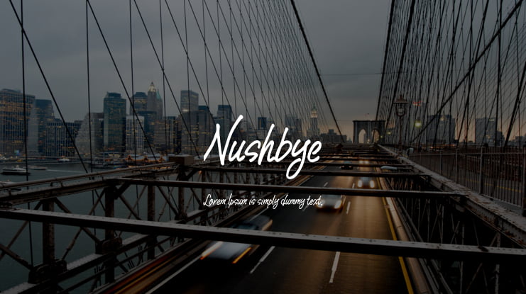 Nushbye Font