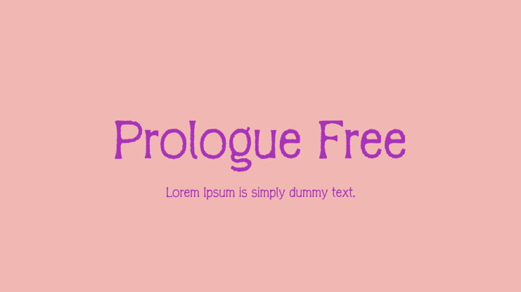 Prologue Free Font