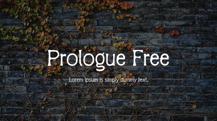 Prologue Free Font