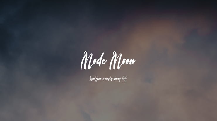 Mode Moon Font