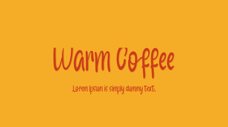 Warm Coffee Font