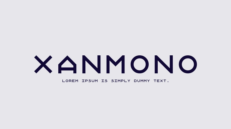 Xanmono Font Family