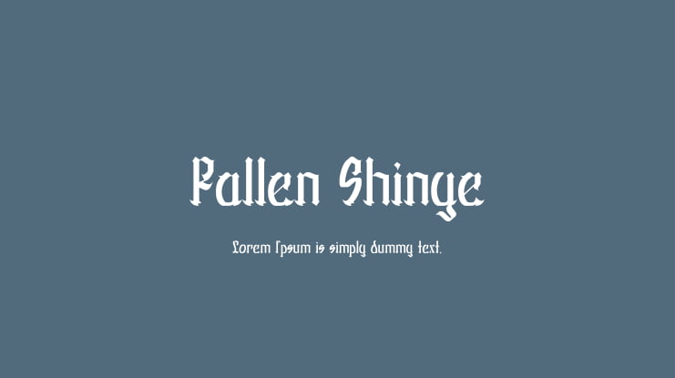 Fallen Shinye Font