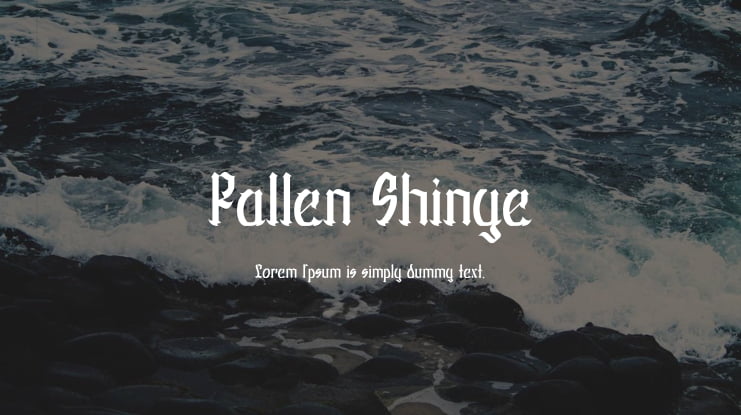 Fallen Shinye Font