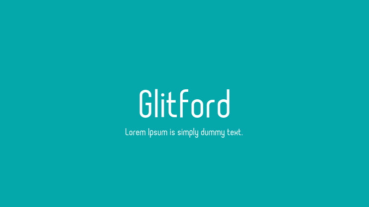 Glitford Font Family