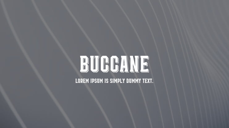 Buccane Font Family