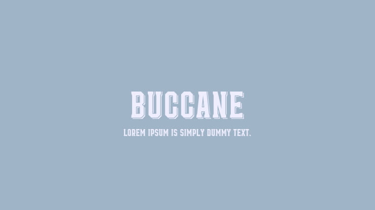 Buccane Font Family