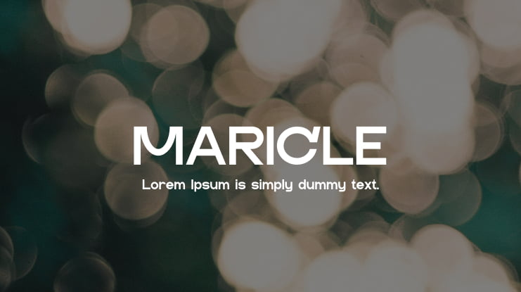 MARICLE Font Family