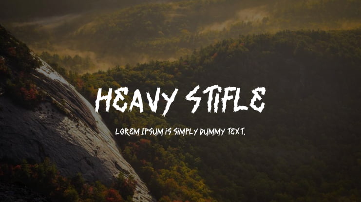 Heavy Stifle Font