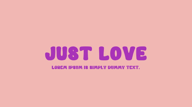 JUST LOVE Font