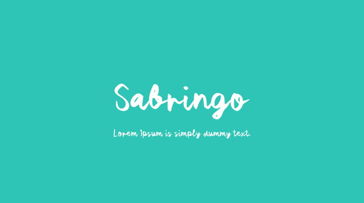 Sabringo Font