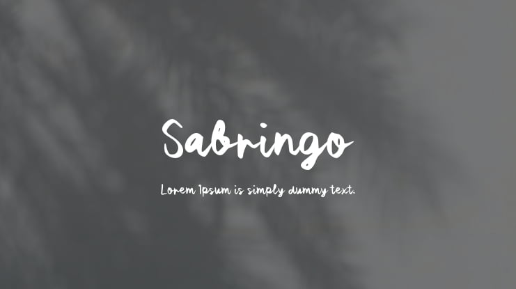 Sabringo Font