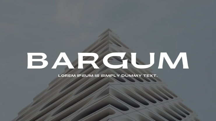 Bargum Font Family