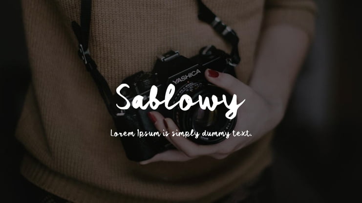 Sablowy Font