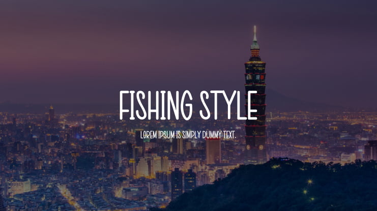 Fishing Style Font