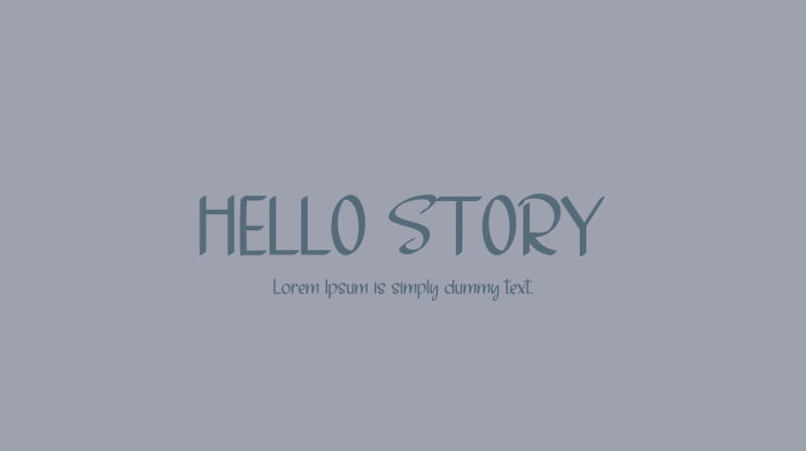 HELLO STORY Font