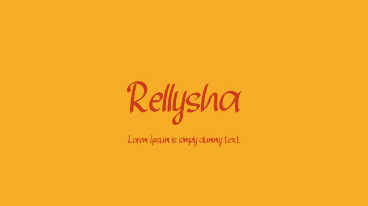 Rellysha Font