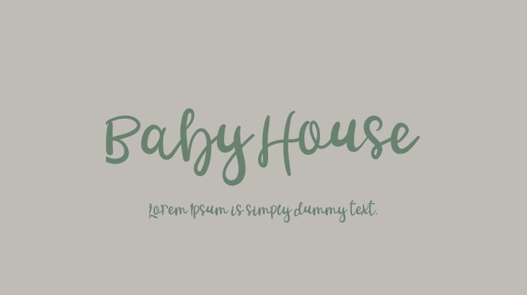 Baby House Font