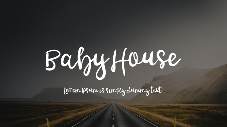 Baby House Font