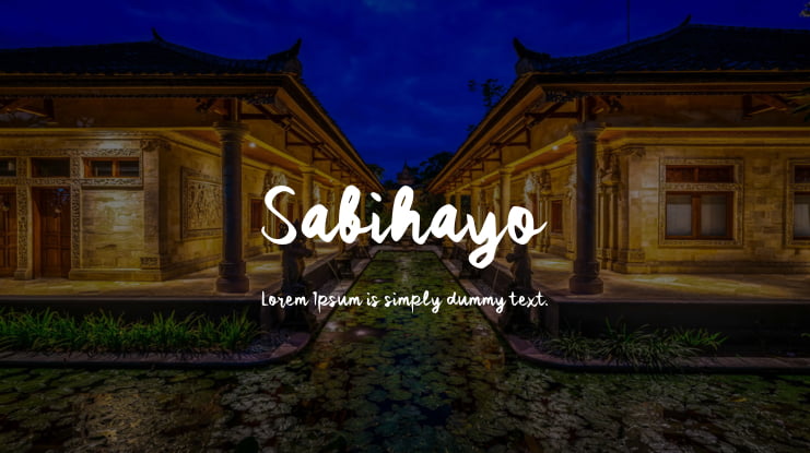 Sabihayo Font