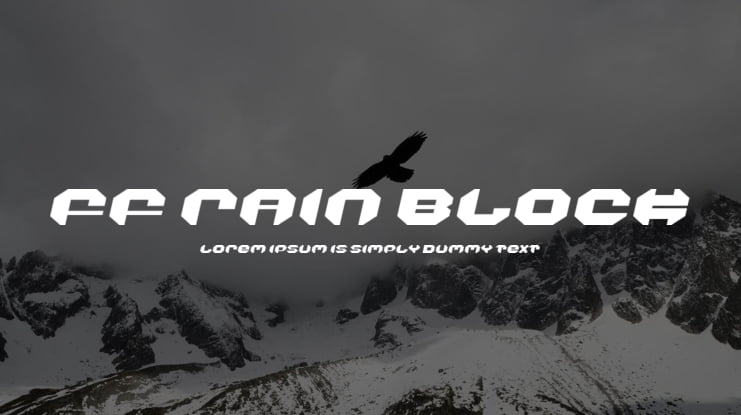 FF Rain Block Font Family