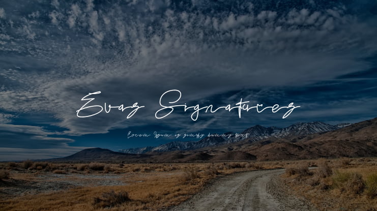 Evas Signatures Font