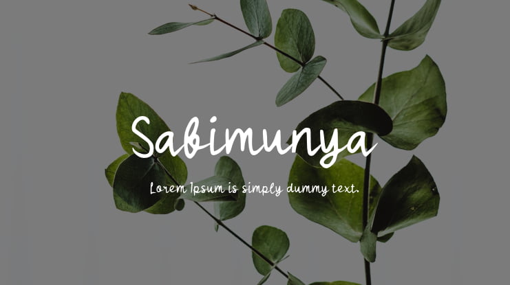 Sabimunya Font