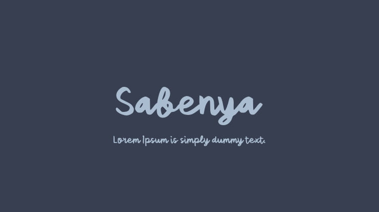 Sabenya Font