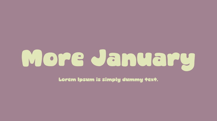 More January Font