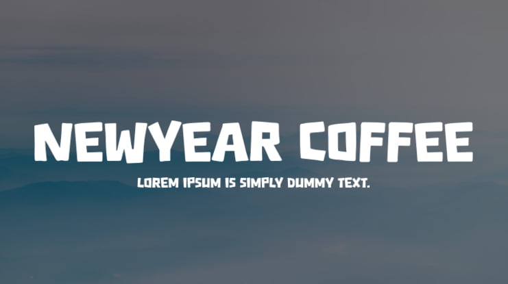 Newyear Coffee Font