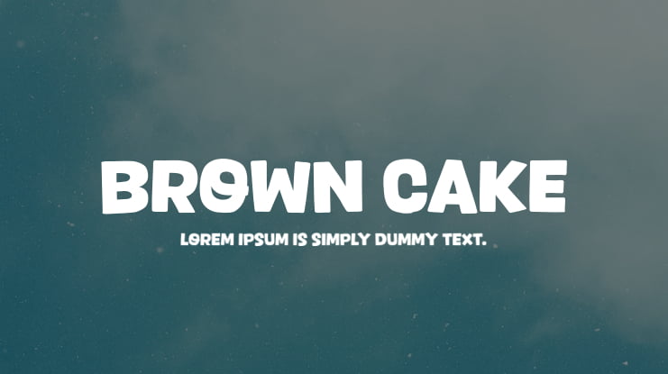 Brown Cake Font