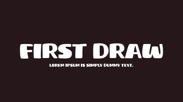 First Draw Font