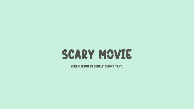 Scary Movie Font