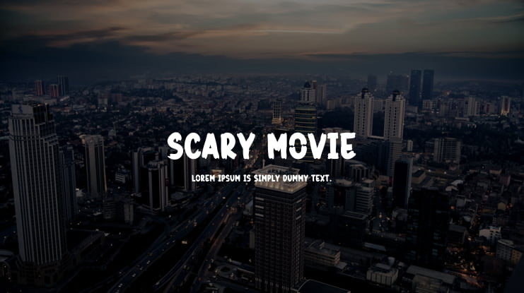 Scary Movie Font