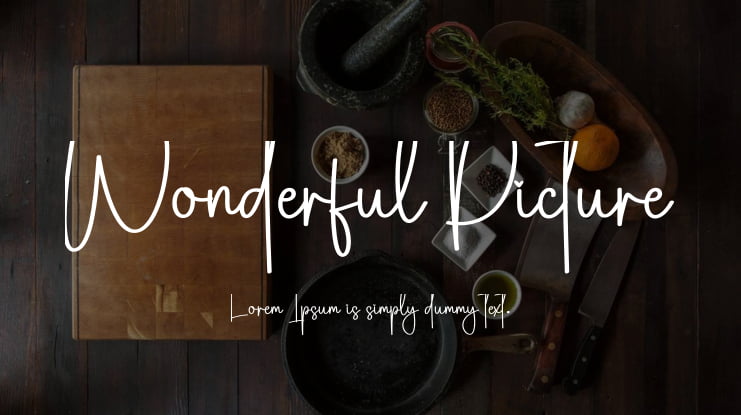 Wonderful Picture Font