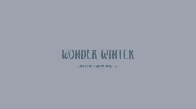 Wonder Winter Font