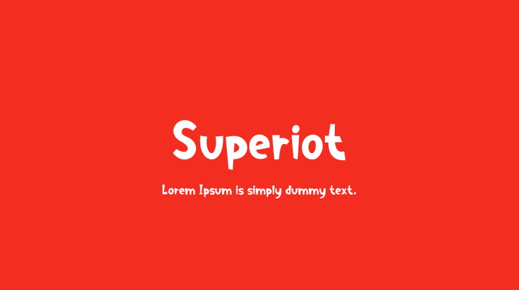 Superiot Font