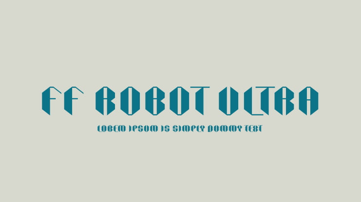 FF Robot Ultra Font