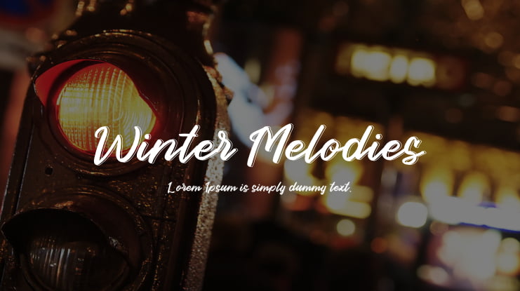 Winter Melodies Font