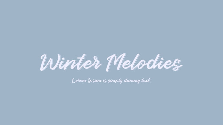 Winter Melodies Font