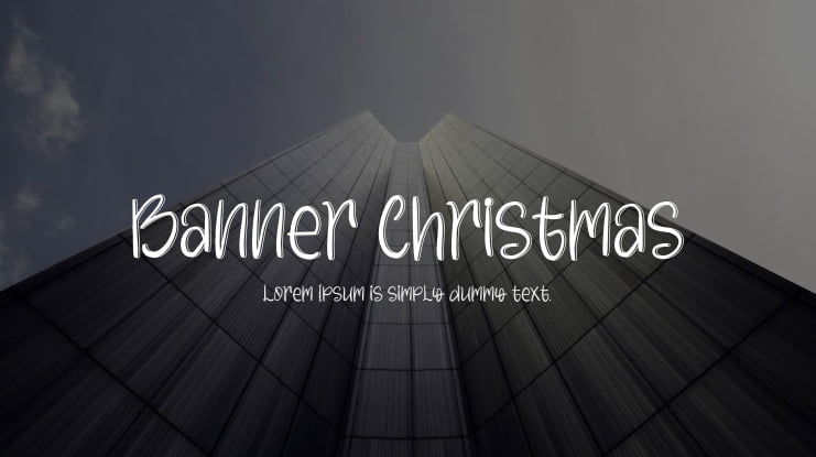 Banner Christmas Font