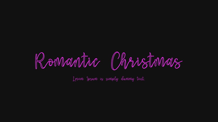 Romantic Christmas Font