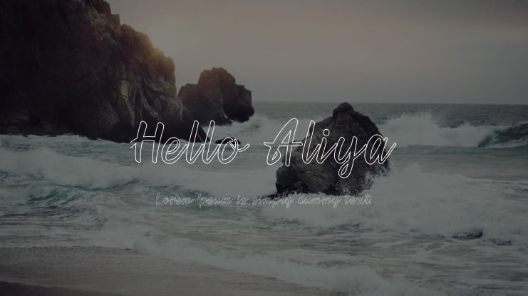 Hello Aliya Font