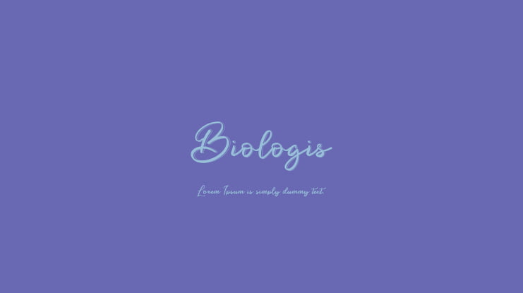 Biologis Font