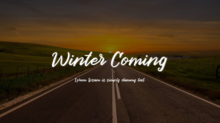 Winter Coming Font